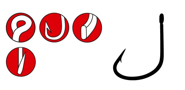 Gamakatsu LS-3513F New Label Eyed Hooks Black Size 4 3 Gamakatsu LS-3513F New Label Eyed Hooks Black Size 4