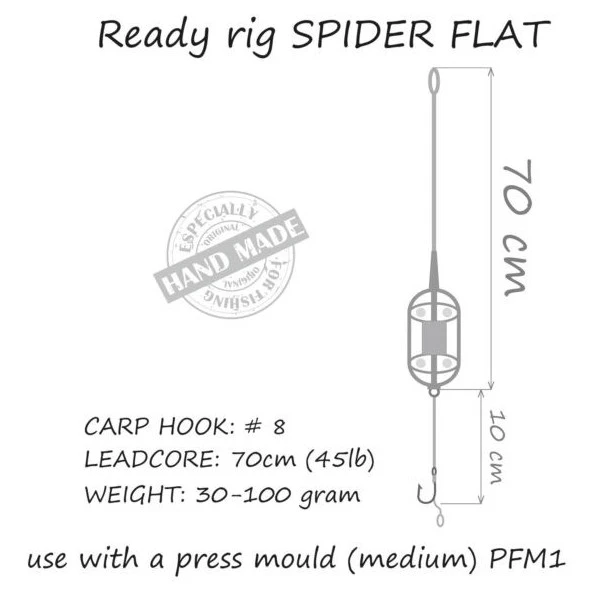 Life-Orange In-Line Carp Rig Spider Flat 30g 3 Life-Orange In-Line Carp Rig Spider Flat 30g
