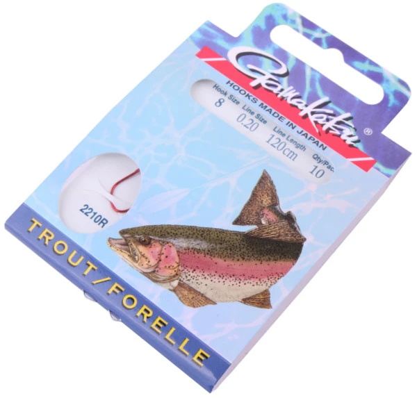 Gamakatsu Trout Rigs #12/0.18mm/120cm/10pcs 4 Gamakatsu Trout Rigs #12/0.18mm/120cm/10pcs - Afbeelding 2