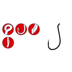 Gamakatsu LS-5314F Hooks Black (10pcs) Size 4